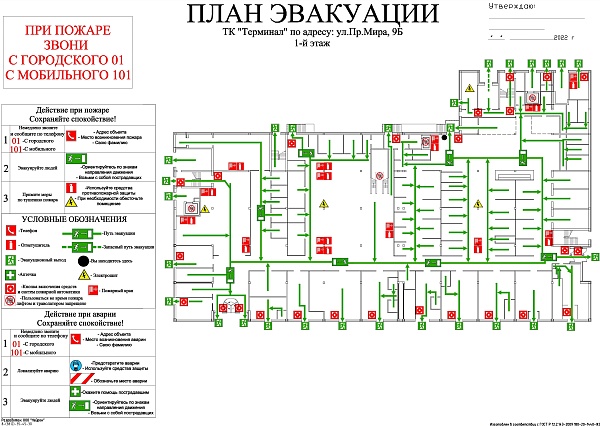 Фотолюминесцентные эвакуационные системы